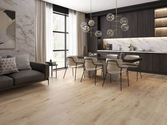What is trendy - wood-look tiles provide a blend of warmth and durability